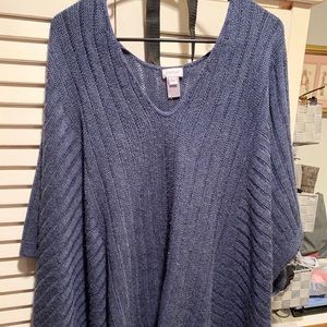 Avenue Blue Poncho